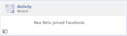 Nea Nelu joined Facebook!
