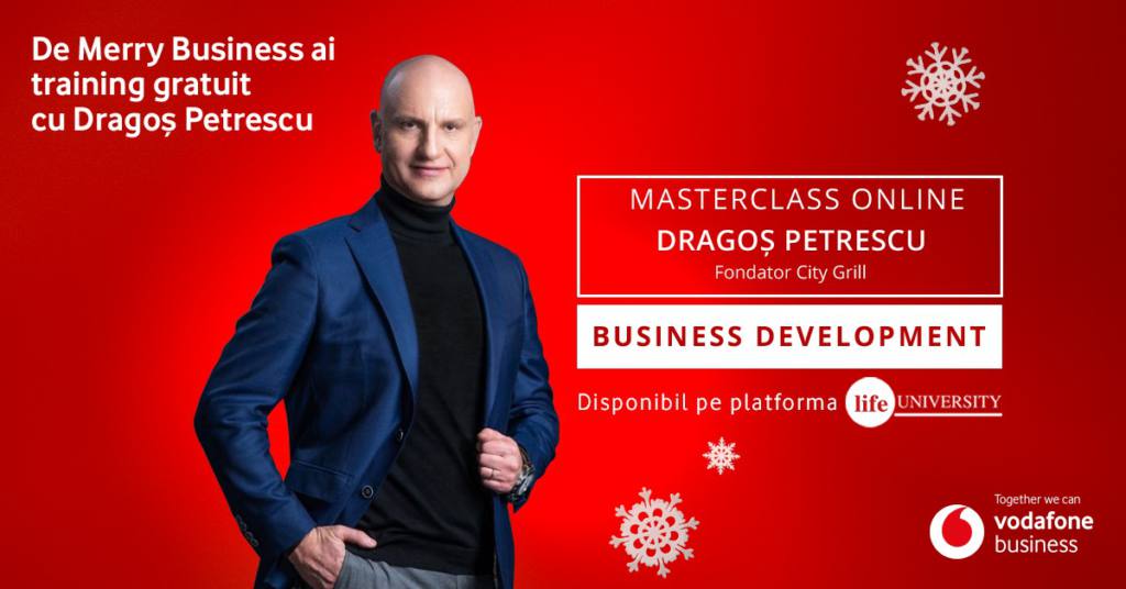 Masterclass-ul „Training Business Development” susținut de Dragoș Petrescu, Președinte al Romanian Business Leaders. 
